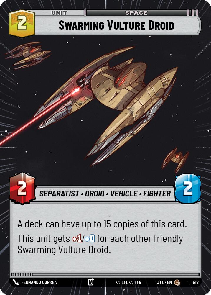 Swarming Vulture Droid (518) (Hyperspace) (518) [Jump to Lightspeed] | Galactic Gamez