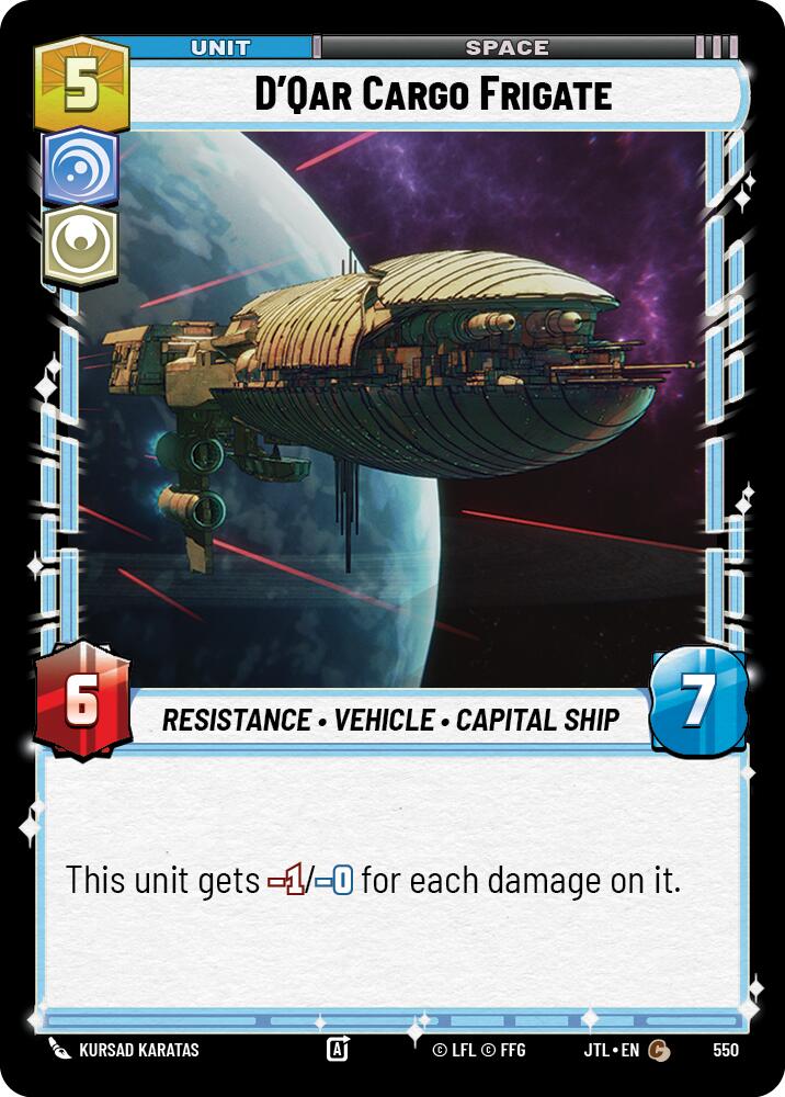 D'Qar Cargo Frigate (550) (550) [Jump to Lightspeed] | Galactic Gamez