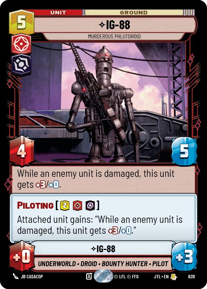 IG-88 - Murderous Phlutdroid (639) (639) [Jump to Lightspeed] | Galactic Gamez