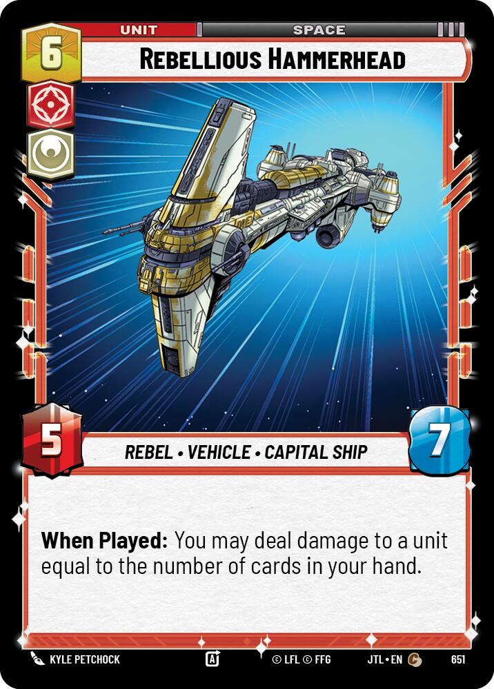 Rebellious Hammerhead (651) (651) [Jump to Lightspeed] | Galactic Gamez