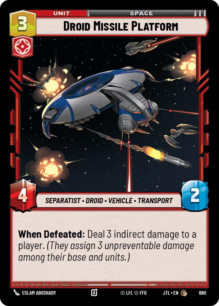 Droid Missile Platform (660) (660) [Jump to Lightspeed] | Galactic Gamez
