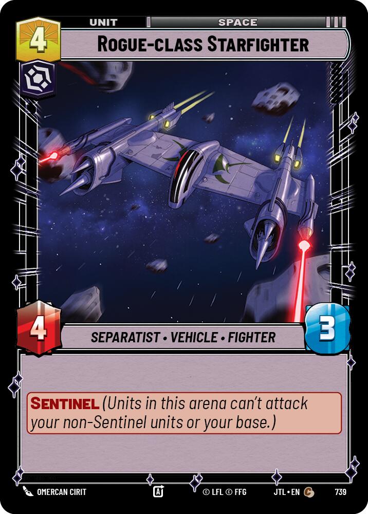 Rogue-class Starfighter (739) (739) [Jump to Lightspeed] | Galactic Gamez
