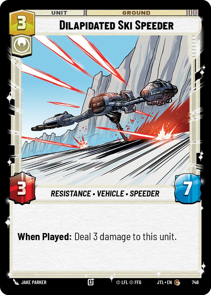 Dilapidated Ski Speeder (746) (746) [Jump to Lightspeed] | Galactic Gamez