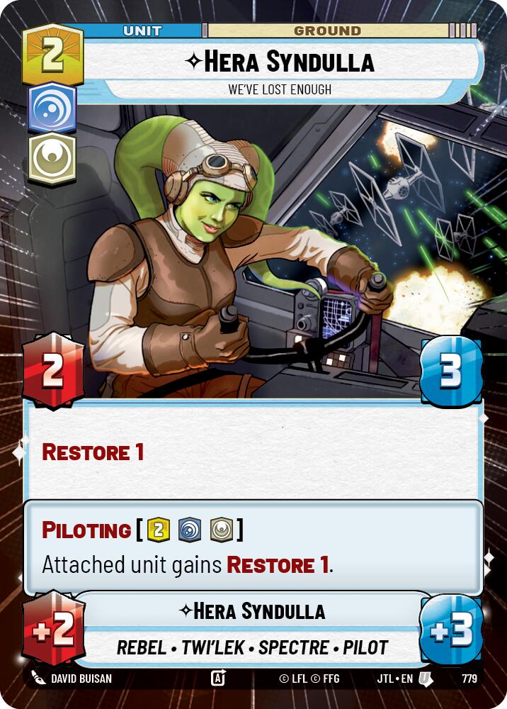 Hera Syndulla - We've Lost Enough (779) (Hyperspace Foil) (779) [Jump to Lightspeed] | Galactic Gamez