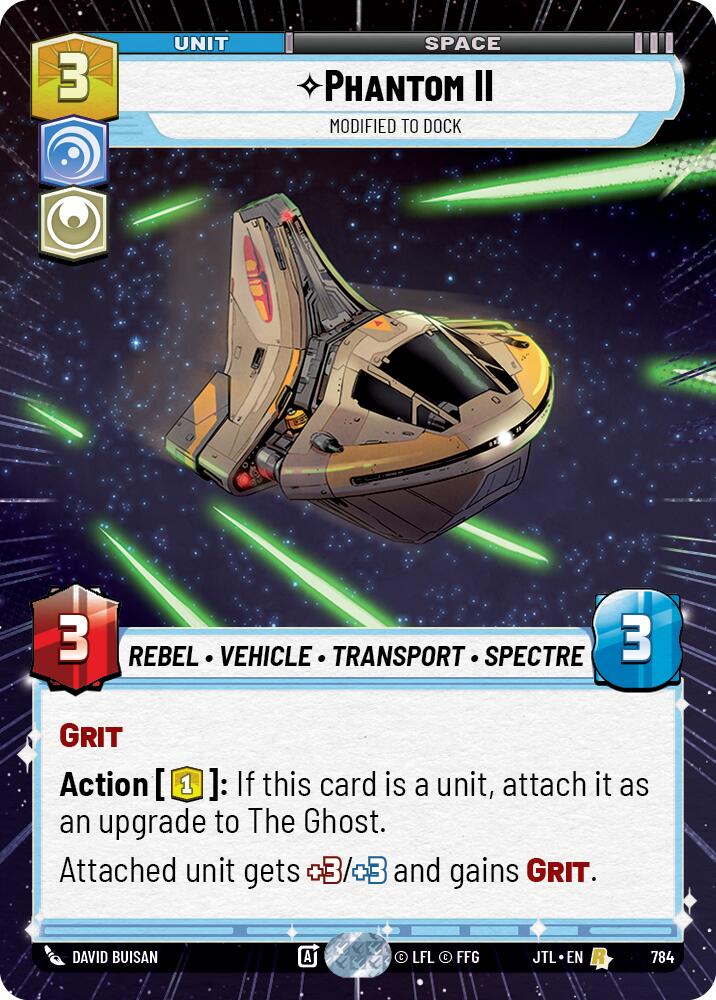 Phantom II - Modified to Dock (784) (Hyperspace Foil) (784) [Jump to Lightspeed] | Galactic Gamez
