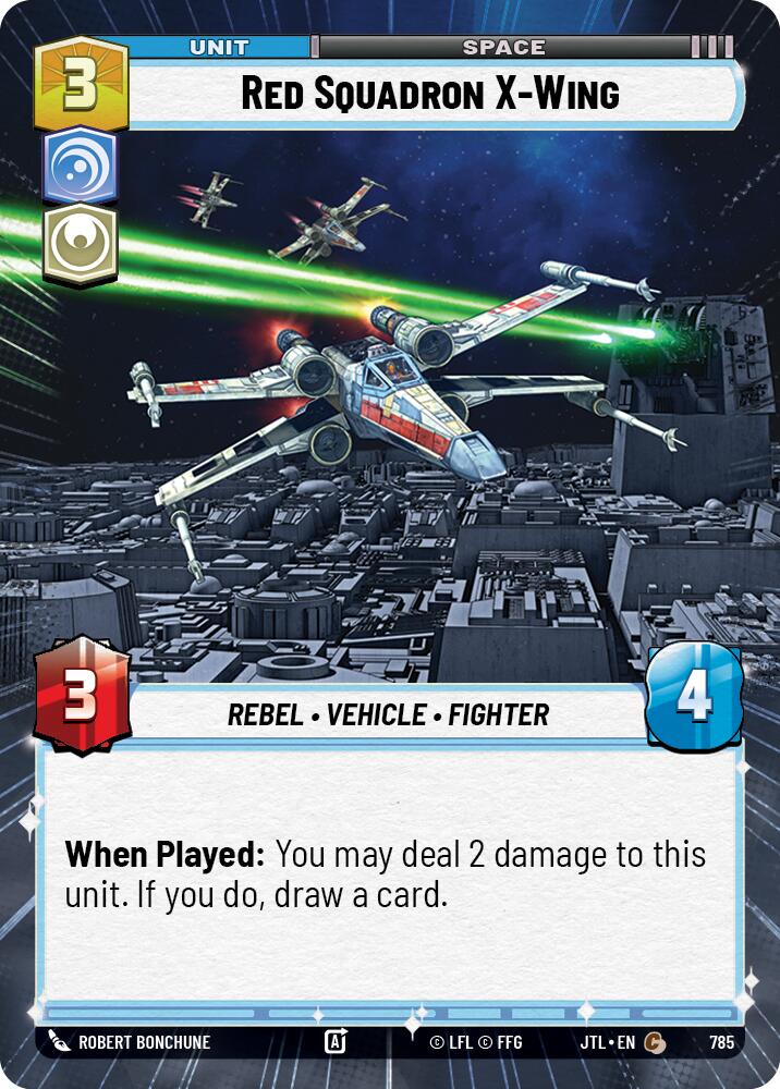 Red Squadron X-Wing (785) (Hyperspace Foil) (785) [Jump to Lightspeed] | Galactic Gamez
