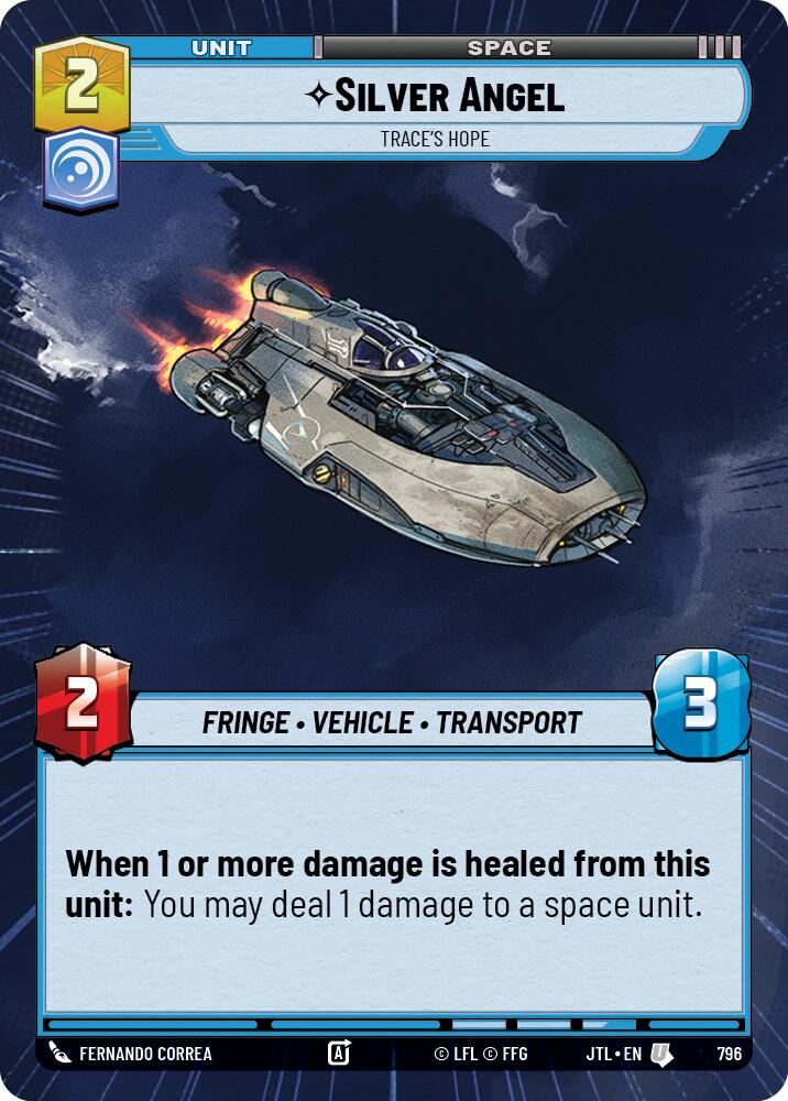 Silver Angel - Trace's Hope (796) (Hyperspace Foil) (796) [Jump to Lightspeed] | Galactic Gamez