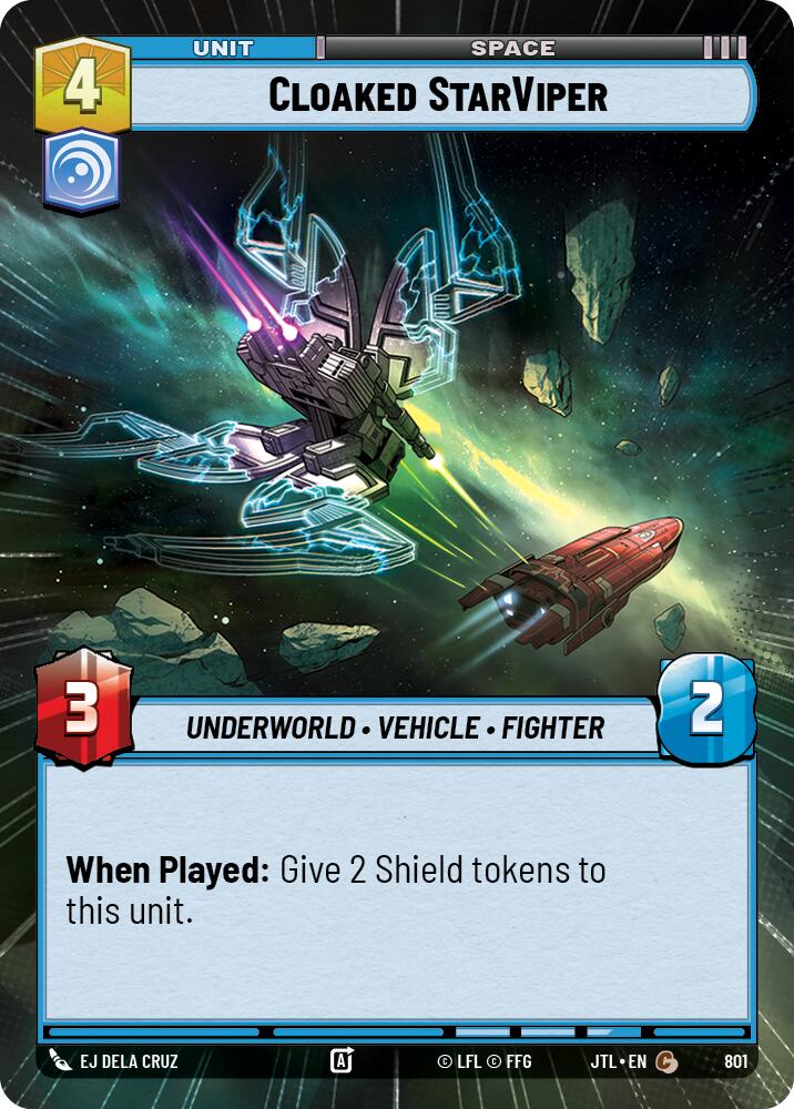 Cloaked StarViper (801) (Hyperspace Foil) (801) [Jump to Lightspeed] | Galactic Gamez
