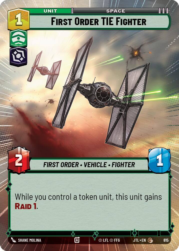 First Order TIE Fighter (815) (Hyperspace Foil) (815) [Jump to Lightspeed] | Galactic Gamez