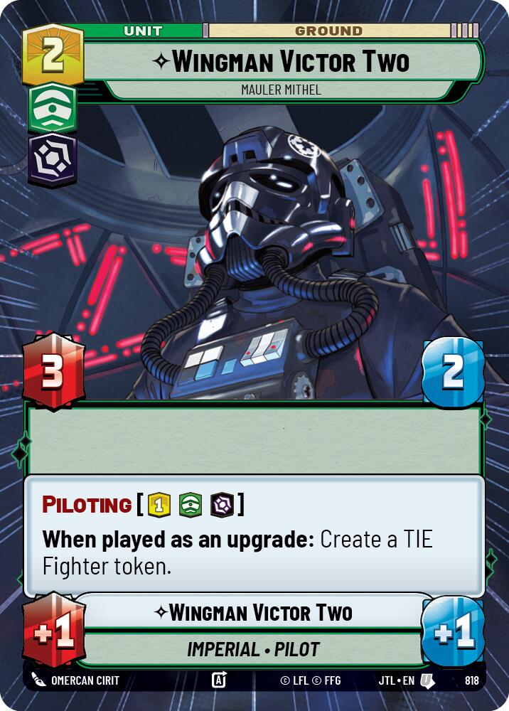 Wingman Victor Two - Mauler Mithel (818) (Hyperspace Foil) (818) [Jump to Lightspeed] | Galactic Gamez