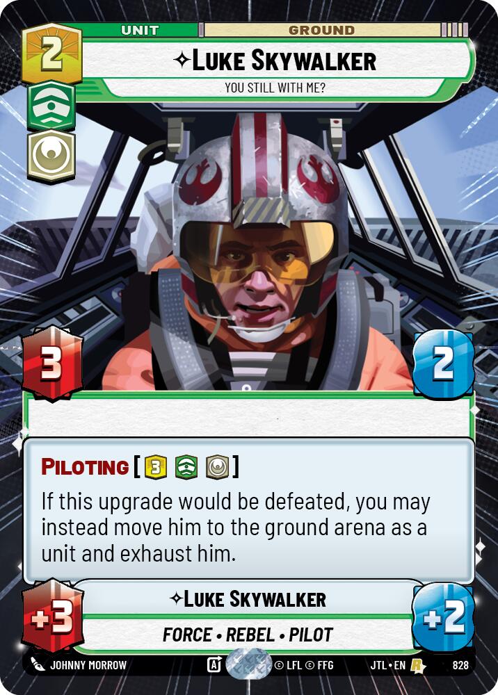 Luke Skywalker - You Still With Me? (828) (Hyperspace Foil) (828) [Jump to Lightspeed] | Galactic Gamez