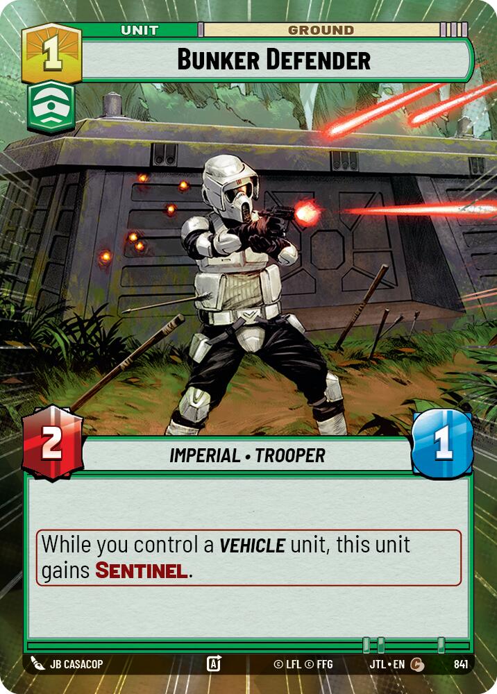 Bunker Defender (841) (Hyperspace Foil) (841) [Jump to Lightspeed] | Galactic Gamez
