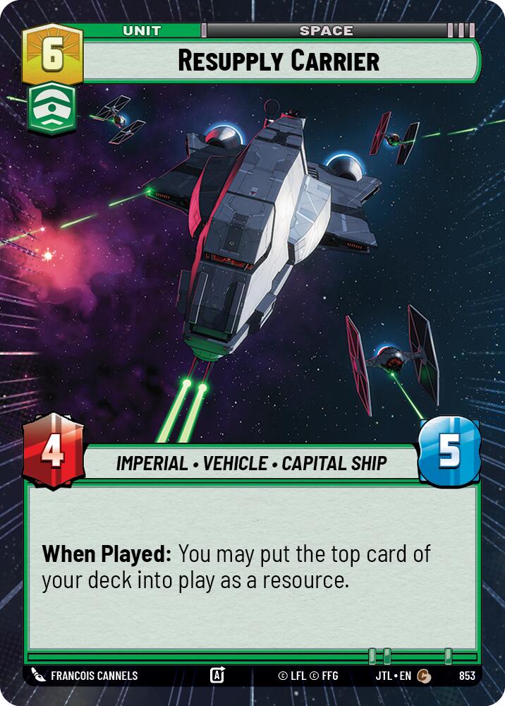 Resupply Carrier (853) (Hyperspace Foil) (853) [Jump to Lightspeed] | Galactic Gamez