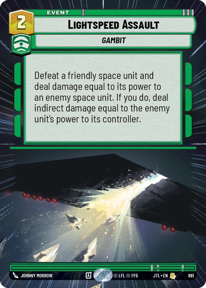 Lightspeed Assault (861) (Hyperspace Foil) (861) [Jump to Lightspeed] | Galactic Gamez