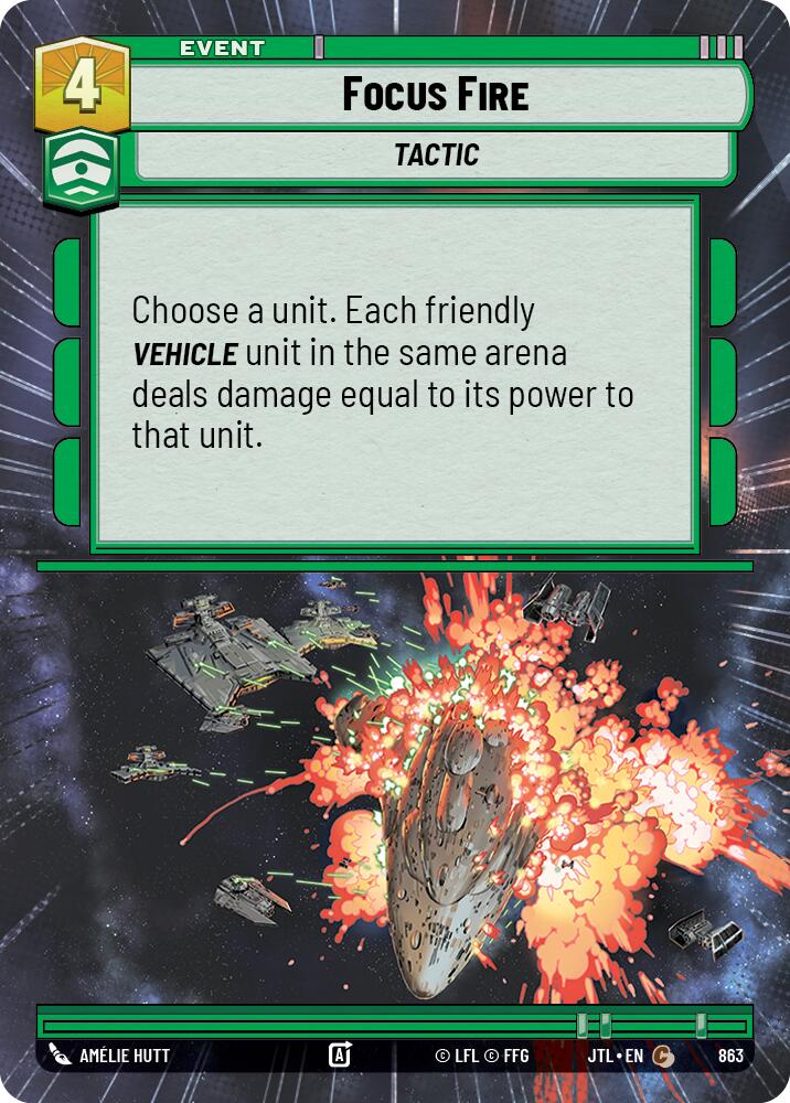Focus Fire (863) (Hyperspace Foil) (863) [Jump to Lightspeed] | Galactic Gamez