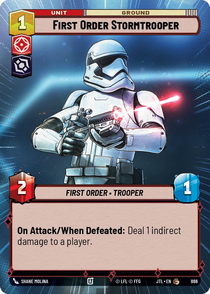 First Order Stormtrooper (866) (Hyperspace Foil) (866) [Jump to Lightspeed] | Galactic Gamez