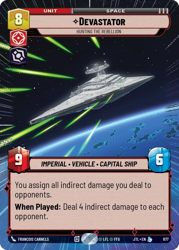 Devastator - Hunting the Rebellion (877) (Hyperspace Foil) (877) [Jump to Lightspeed] | Galactic Gamez