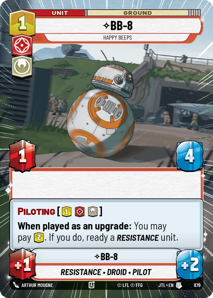 BB-8 - Happy Beeps (879) (Hyperspace Foil) (879) [Jump to Lightspeed] | Galactic Gamez