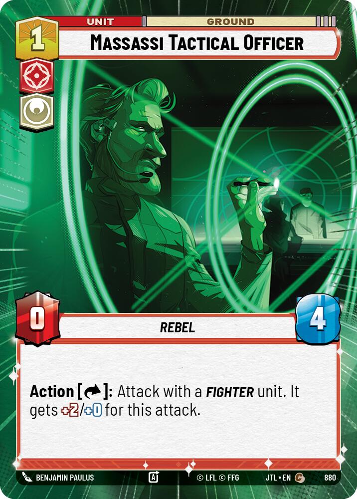 Massassi Tactical Officer (880) (Hyperspace Foil) (880) [Jump to Lightspeed] | Galactic Gamez