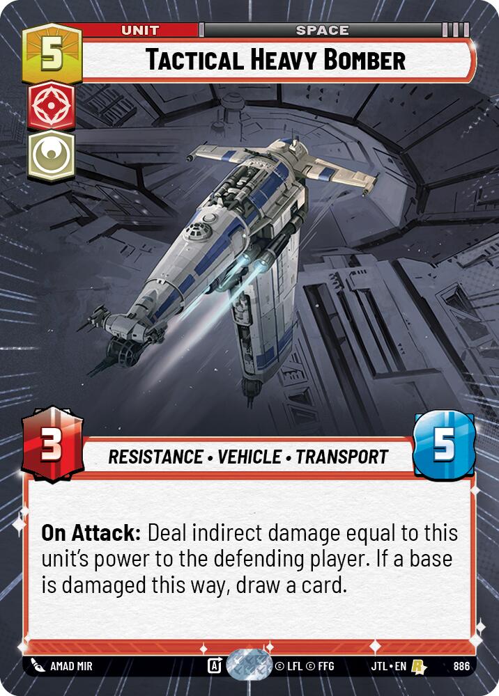 Tactical Heavy Bomber (886) (Hyperspace Foil) (886) [Jump to Lightspeed] | Galactic Gamez