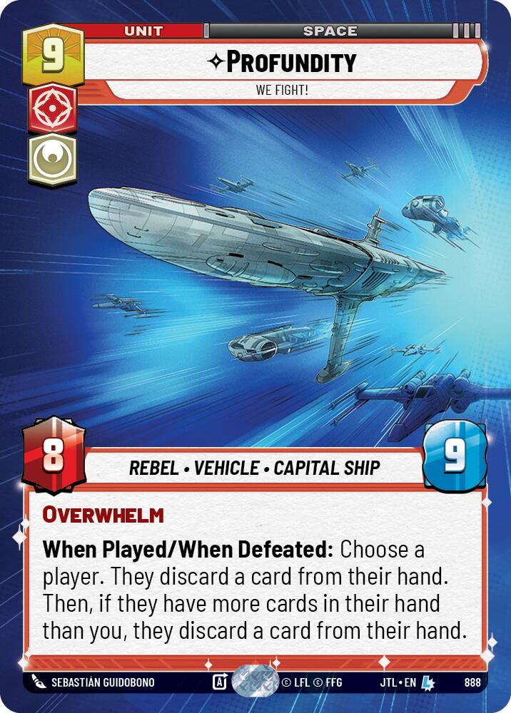 Profundity - We Fight! (888) (Hyperspace Foil) (888) [Jump to Lightspeed] | Galactic Gamez