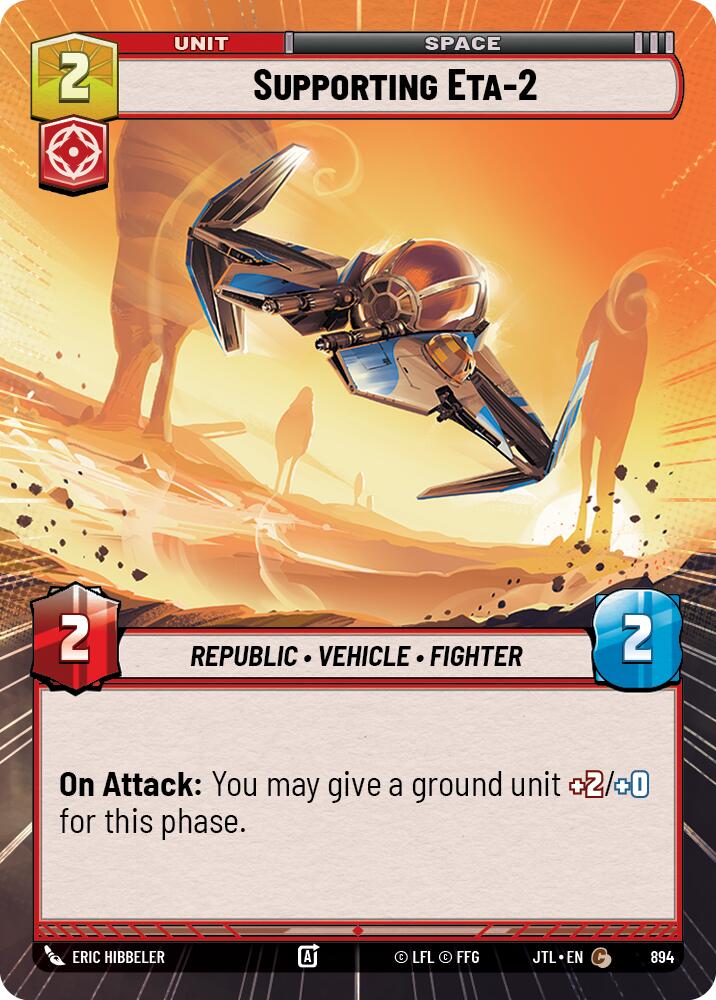 Supporting Eta-2 (894) (Hyperspace Foil) (894) [Jump to Lightspeed] | Galactic Gamez