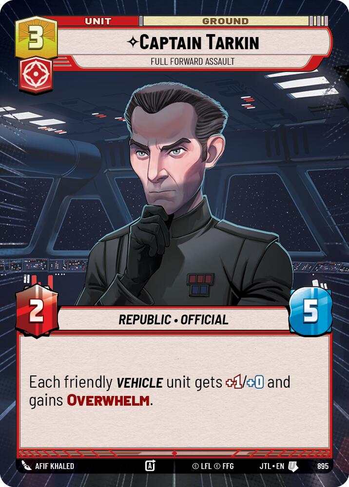 Captain Tarkin - Full Forward Assault (895) (Hyperspace Foil) (895) [Jump to Lightspeed] | Galactic Gamez