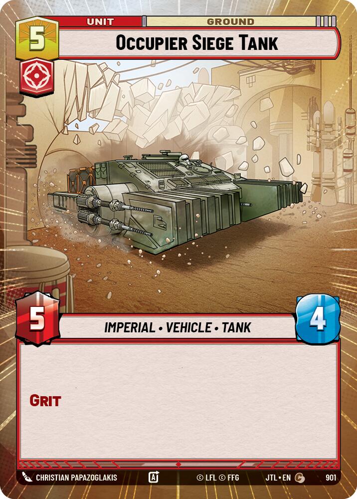 Occupier Siege Tank (901) (Hyperspace Foil) (901) [Jump to Lightspeed] | Galactic Gamez