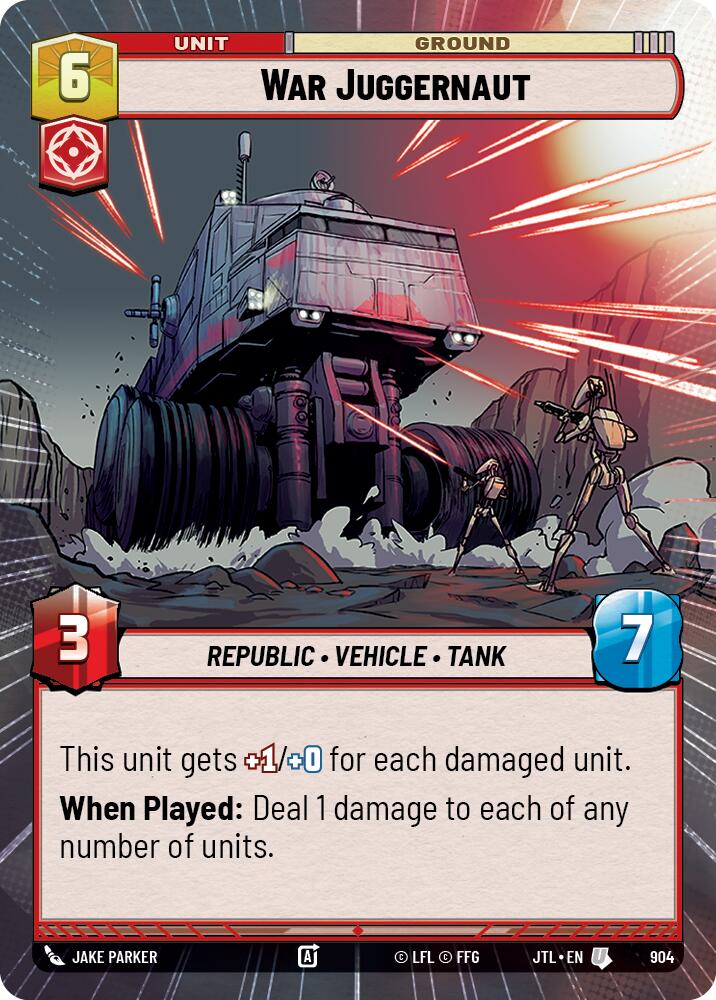 War Juggernaut (904) (Hyperspace Foil) (904) [Jump to Lightspeed] | Galactic Gamez