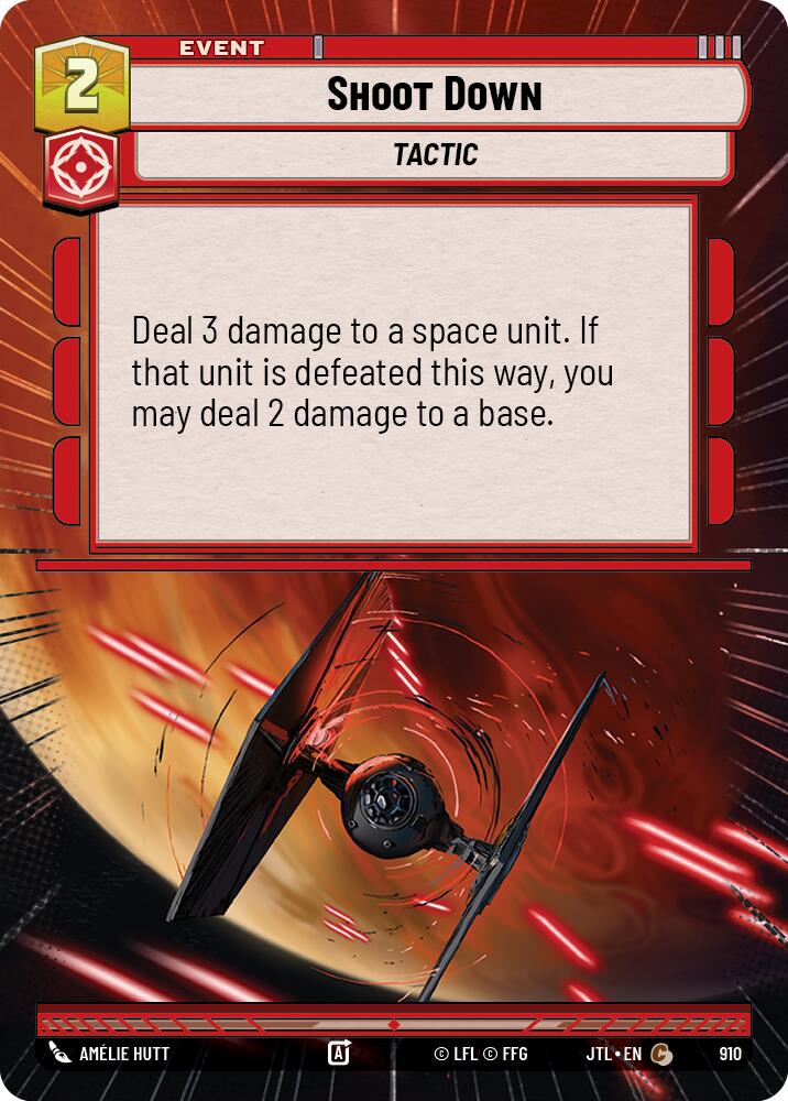 Shoot Down (910) (Hyperspace Foil) (910) [Jump to Lightspeed] | Galactic Gamez