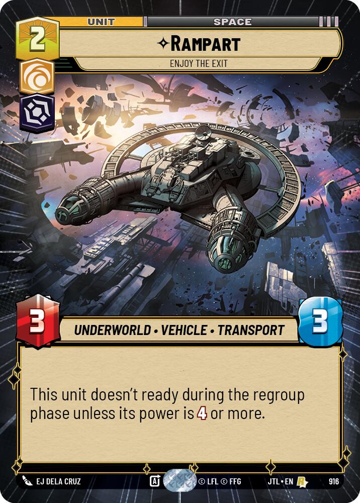 Rampart - Enjoy the Exit (916) (Hyperspace Foil) (916) [Jump to Lightspeed] | Galactic Gamez
