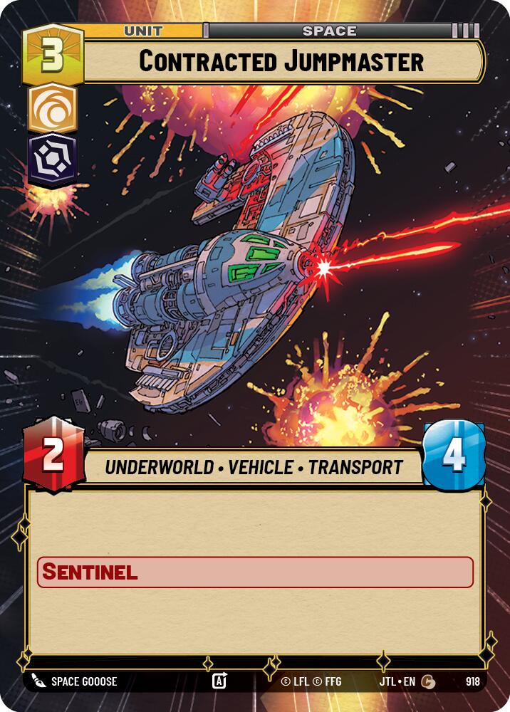 Contracted Jumpmaster (918) (Hyperspace Foil) (918) [Jump to Lightspeed] | Galactic Gamez
