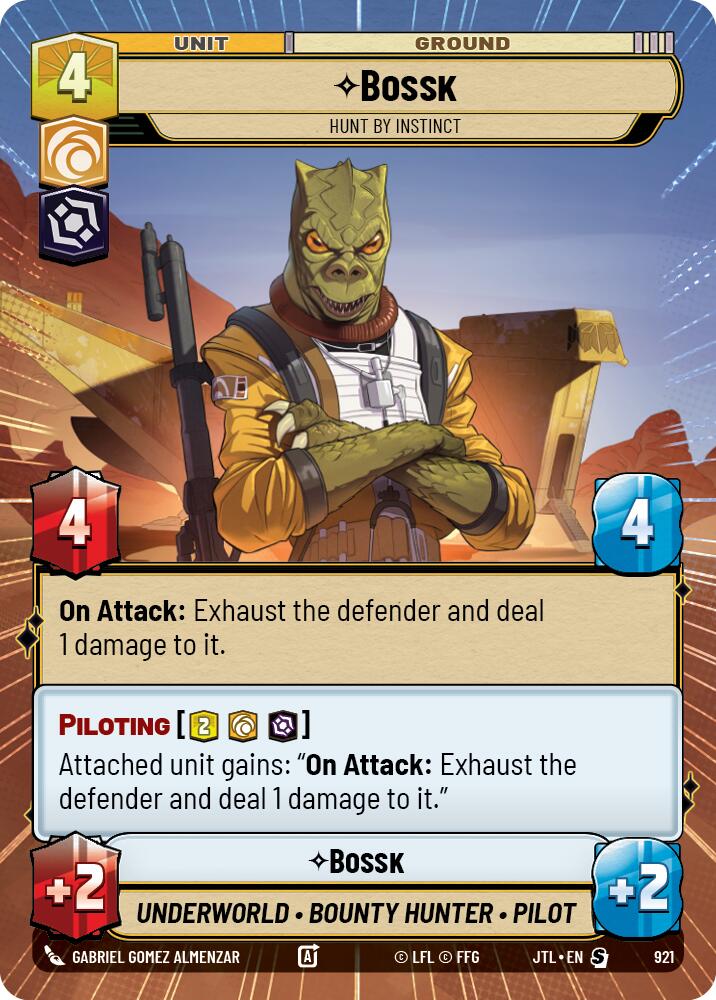 Bossk - Hunt By Instinct (921) (Hyperspace Foil) (921) [Jump to Lightspeed] | Galactic Gamez