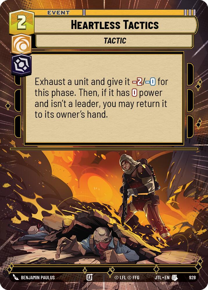 Heartless Tactics (928) (Hyperspace Foil) (928) [Jump to Lightspeed] | Galactic Gamez