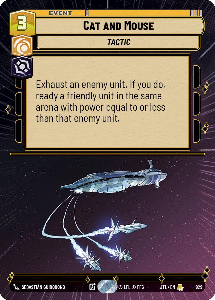 Cat and Mouse (929) (Hyperspace Foil) (929) [Jump to Lightspeed] | Galactic Gamez