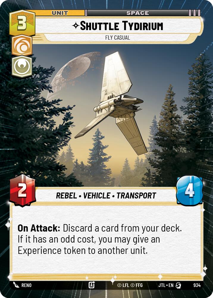 Shuttle Tydirium - Fly Casual (934) (Hyperspace Foil) (934) [Jump to Lightspeed] | Galactic Gamez