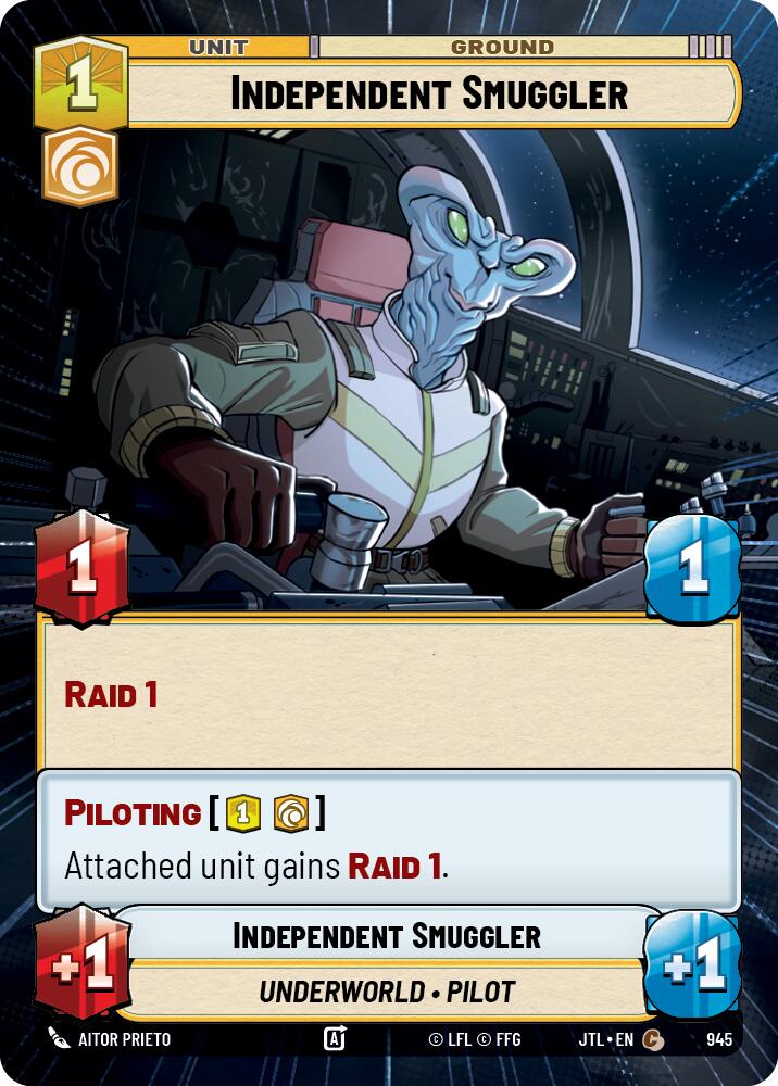 Independent Smuggler (945) (Hyperspace Foil) (945) [Jump to Lightspeed] | Galactic Gamez
