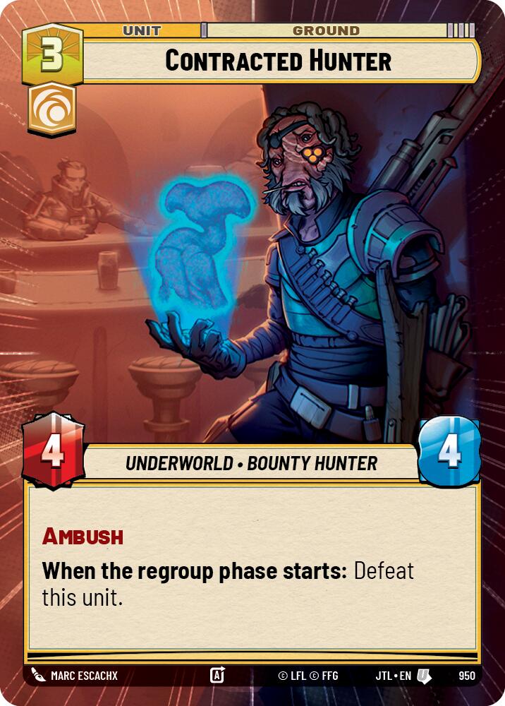 Contracted Hunter (950) (Hyperspace Foil) (950) [Jump to Lightspeed] | Galactic Gamez
