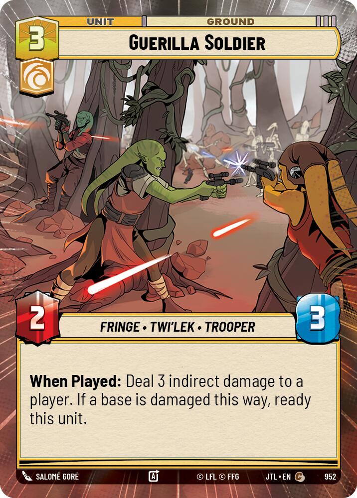 Guerilla Soldier (952) (Hyperspace Foil) (952) [Jump to Lightspeed] | Galactic Gamez