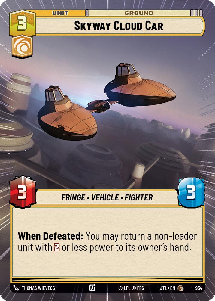 Skyway Cloud Car (954) (Hyperspace Foil) (954) [Jump to Lightspeed] | Galactic Gamez