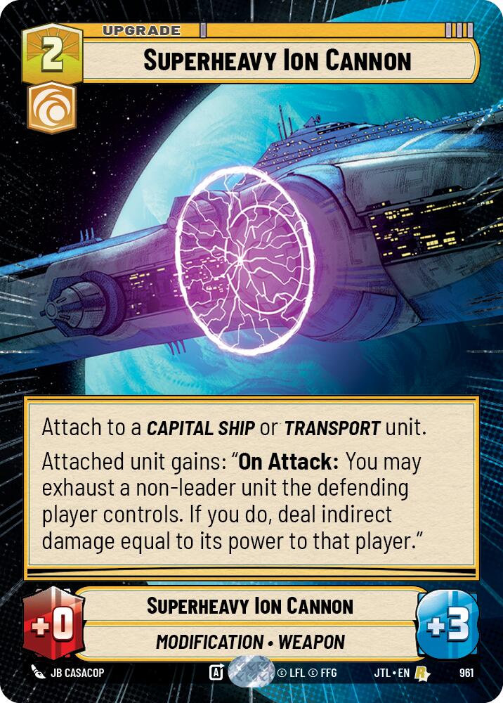 Superheavy Ion Cannon (961) (Hyperspace Foil) (961) [Jump to Lightspeed] | Galactic Gamez