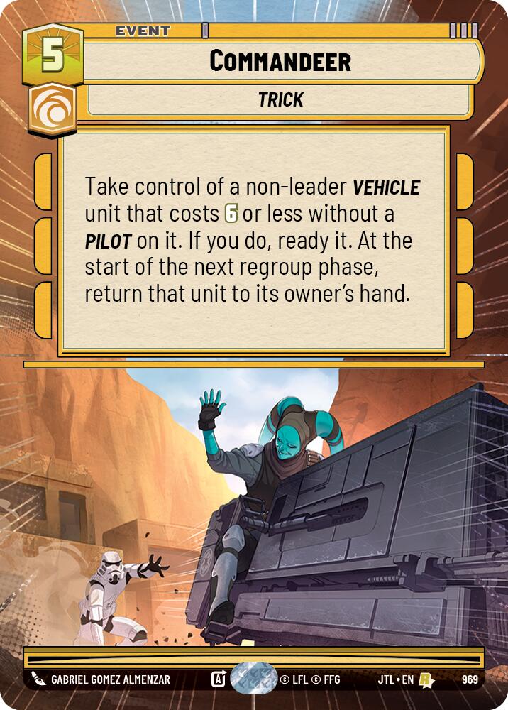 Commandeer (969) (Hyperspace Foil) (969) [Jump to Lightspeed] | Galactic Gamez