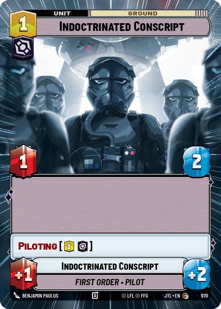 Indoctrinated Conscript (970) (Hyperspace Foil) (970) [Jump to Lightspeed] | Galactic Gamez