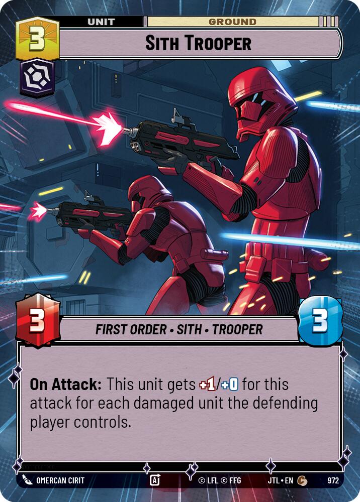 Sith Trooper (972) (Hyperspace Foil) (972) [Jump to Lightspeed] | Galactic Gamez