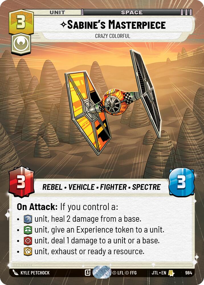 Sabine's Masterpiece - Crazy Colorful (984) (Hyperspace Foil) (984) [Jump to Lightspeed] | Galactic Gamez