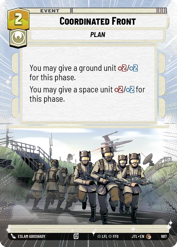 Coordinated Front (987) (Hyperspace Foil) (987) [Jump to Lightspeed] | Galactic Gamez