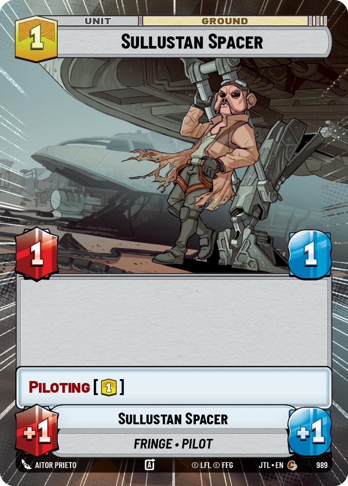 Sullustan Spacer (989) (Hyperspace Foil) (989) [Jump to Lightspeed] | Galactic Gamez