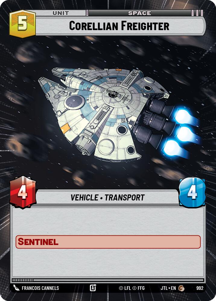Corellian Freighter (992) (Hyperspace Foil) (992) [Jump to Lightspeed] | Galactic Gamez