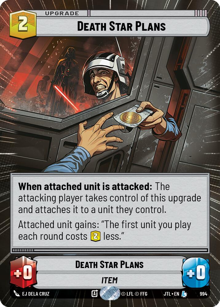 Death Star Plans (994) (Hyperspace Foil) (994) [Jump to Lightspeed] | Galactic Gamez