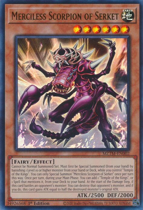 Merciless Scorpion of Serket [MZTM-EN002] Ultra Rare | Galactic Gamez